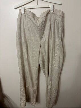Banana Republic Light Beige Linen-Blend Chinos